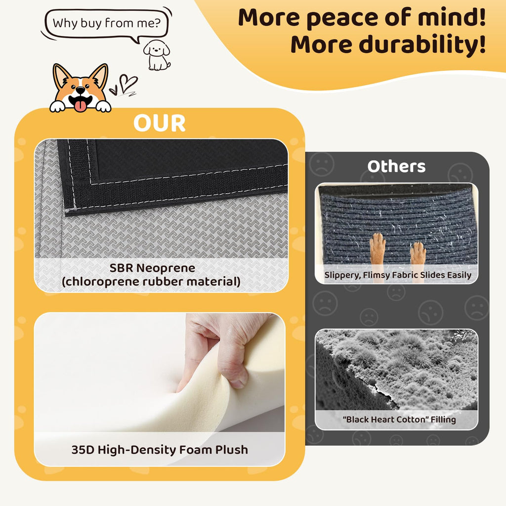 PawStep™ 2-in-1 Dog Ramp & Stairs for Couch – Foldable Non-Slip Pet Steps for Small & Senior Dogs