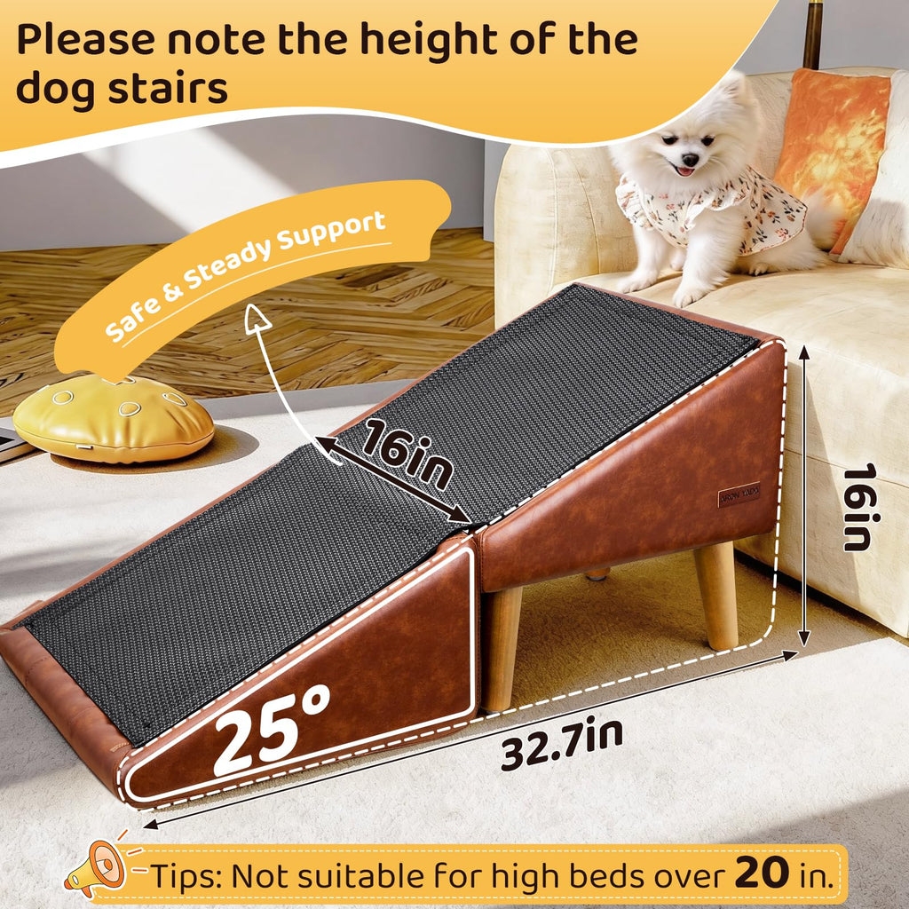 PawStep™ 2-in-1 Dog Ramp & Stairs for Couch – Foldable Non-Slip Pet Steps for Small & Senior Dogs