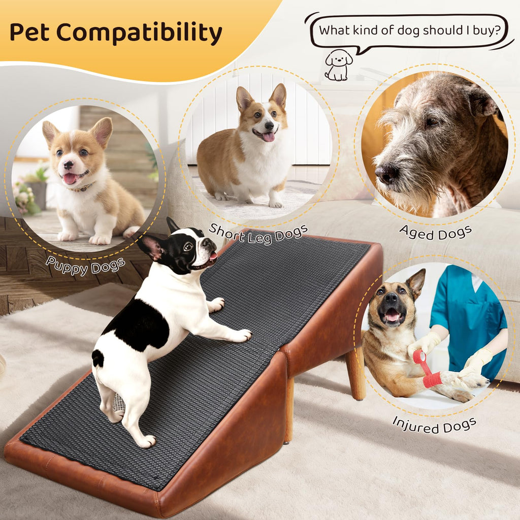PawStep™ 2-in-1 Dog Ramp & Stairs for Couch – Foldable Non-Slip Pet Steps for Small & Senior Dogs